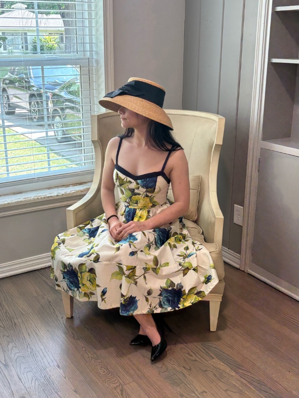 ABS Floral Midi Dress – Size 4 – NWT – Originally $398